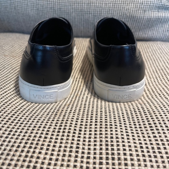 Vince Nelson Leather Slip-On Black Sneakers Women’s Size 9.5 Excellent Condition - Picture 9 of 13